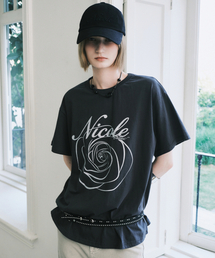 NICOLE ROSE SLEEVE TOP_CHARCOAL SILVER