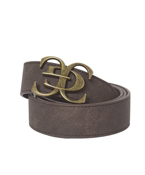 X-girl(エックスガール)の「METAL XG EMBLEM BUCKLE FADED FAUX LEATHER BELT(ベルト・レディース・ブラウン/ブラック・ONE SIZE)」の6枚目の写真