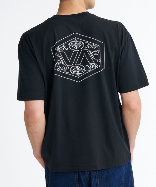 RVCA(ルーカ)の「RVCA メンズ HEXFILINGREE Tシャツ 【2026年夏モデル】(Tシャツ/カットソー・メンズ・ブラック/ホワイト/ブルー系その他・SMALL/LARGE/X-LARGE/MEDIUM)」の1枚目の写真