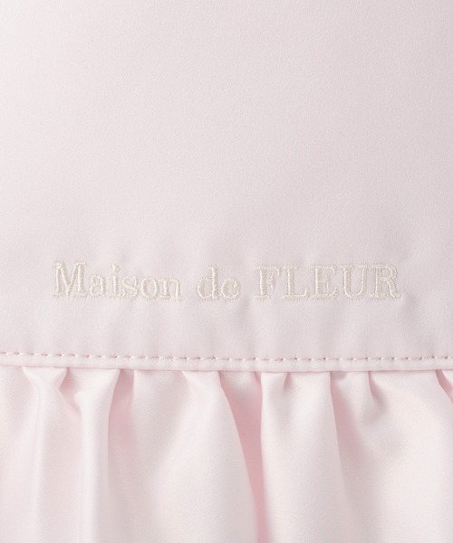 Maison de FLEUR(メゾンドフルール)の「サテンフロントフリルスクエアトートバッグ(トートバッグ・レディース・ブラック系その他/ブラック/ライトピンク・FREE)」の18枚目の写真