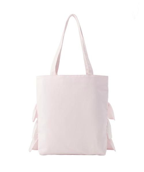 Maison de FLEUR(メゾンドフルール)の「サテンフロントフリルスクエアトートバッグ(トートバッグ・レディース・ブラック系その他/ブラック/ライトピンク・FREE)」の11枚目の写真