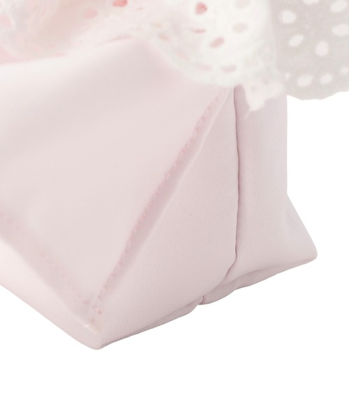 Maison de FLEUR(メゾンドフルール)の「サテンフロントフリルスクエアトートバッグ(トートバッグ・レディース・ブラック系その他/ブラック/ライトピンク・FREE)」の15枚目の写真
