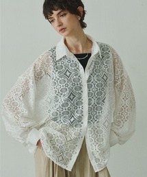 Geometric Lace Shirt with Tank / ジオメトリーレースシャツwithタンクトップ