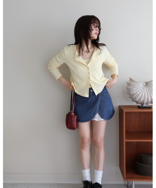 JUMELLE（ジュメロ）の「シグネチャーカーディガン（カーディガン/ボレロ・レディース・イエロー/ピンク・FREE）」の16枚目の写真