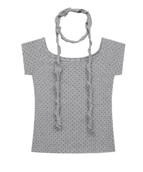 Midnight Move(ミッドナイトムーブ)の「off dot t (grey)(Tシャツ/カットソー・レディース・その他・FREE)」の2枚目の写真