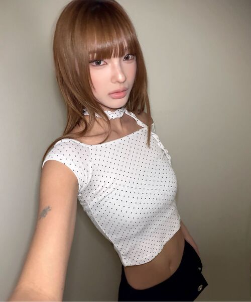 Midnight Move(ミッドナイトムーブ)の「off dot t (grey)(Tシャツ/カットソー・レディース・その他・FREE)」の7枚目の写真