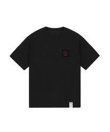 [UNISEX]スモールニューラインハート描画ライフロゴバンファルティ_ブラック