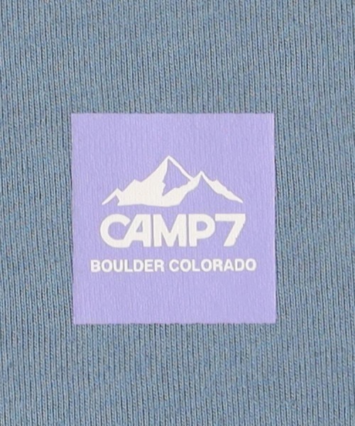 CAMP7(キャンプセブン)の「CAMP7(キャンプ7)バックストレートラインロゴプリントTシャツ(Tシャツ/カットソー・メンズ・ホワイト/ブラック/ブルー・M/L/XL/S)」の7枚目の写真