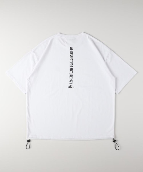 CAMP7(キャンプセブン)の「CAMP7(キャンプ7)バックストレートラインロゴプリントTシャツ(Tシャツ/カットソー・メンズ・ホワイト/ブラック/ブルー・M/L/XL/S)」の12枚目の写真