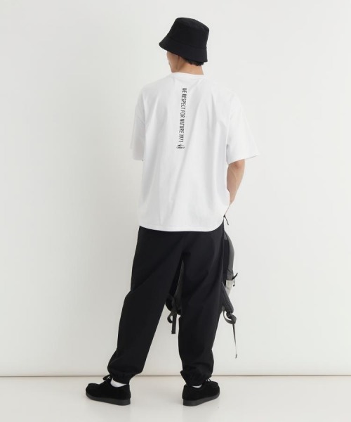 CAMP7(キャンプセブン)の「CAMP7(キャンプ7)バックストレートラインロゴプリントTシャツ(Tシャツ/カットソー・メンズ・ホワイト/ブラック/ブルー・M/L/XL/S)」の15枚目の写真