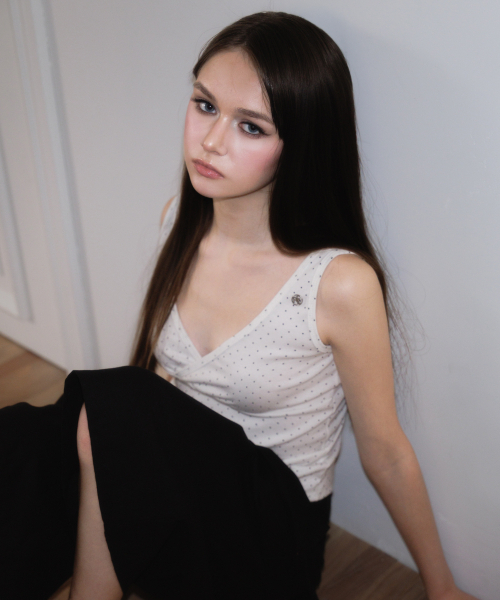 ROSEFRANTZ（ロゼフランツ）の「Dot V-neck Layered Sleeveless [White]（Tシャツ/カットソー・レディース・ホワイト・OS）」の12枚目の写真
