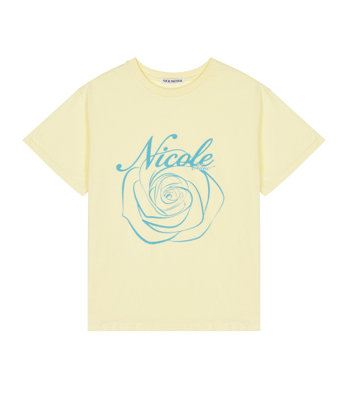 NICK&NICOLE(ニックアンドニコール)の「NICOLE ROSE SLEEVE TOP_YELLOW BLUE(Tシャツ/カットソー・レディース・その他・MEDIUM/LARGE)」の4枚目の写真