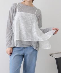 パッチワーク刺繍キャミソール
