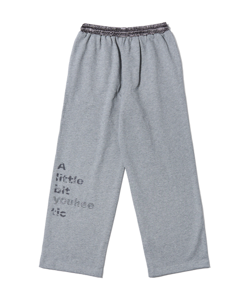 YOUHEE(ユヒ)の「YOUHEETIC HOTFIX SWEATPANTS MELANGE GREY(スウェットパンツ・レディース・その他・FREE)」の9枚目の写真