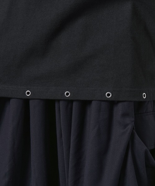 EMMA CLOTHES(エマクローズ)の「eyelet design graphic t-shirt /ハトメデザイングラフィックTシャツ【黒色コラボ】(Tシャツ/カットソー・メンズ・ホワイト/ブラック・S/M)」の18枚目の写真