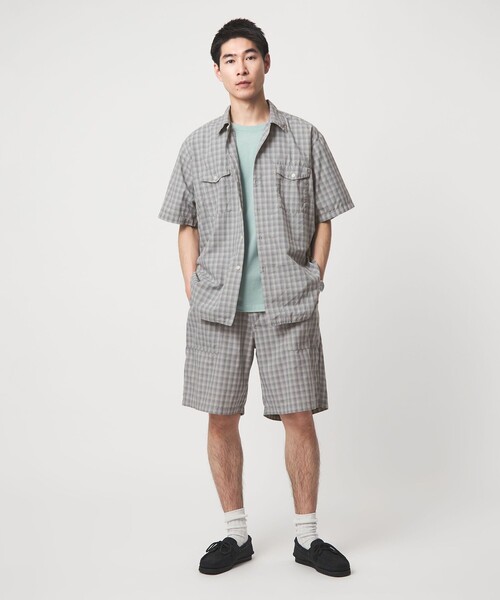 SMITH'S AMERICAN(スミスアメリカン)の「【別注】<SMITH’S AMERICAN>チェック柄 ショーツ(その他パンツ・メンズ・グレー系/ネイビー・M/L)」の4枚目の写真