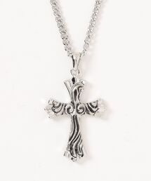 Blue Standard （ブルースタンダード）の「【BLUE STANDARD/ブルースタンダード】【シンプルコーデのアクセントに】チェーンネックレス ユニセックス アクセサリー 首飾り クロスモチーフ ストリート きれいめ プレゼント ギフト（ネックレス）」