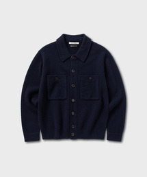 ニットジャケット_NAVY