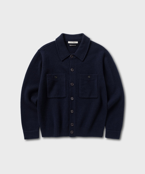 NONBLANK(ノンブランク)の「ニットジャケット_NAVY(ニット/セーター・メンズ・ネイビー・MEDIUM/LARGE/X-LARGE)」の1枚目の写真