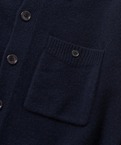 NONBLANK(ノンブランク)の「ニットジャケット_NAVY(ニット/セーター・メンズ・ネイビー・MEDIUM/LARGE/X-LARGE)」の4枚目の写真