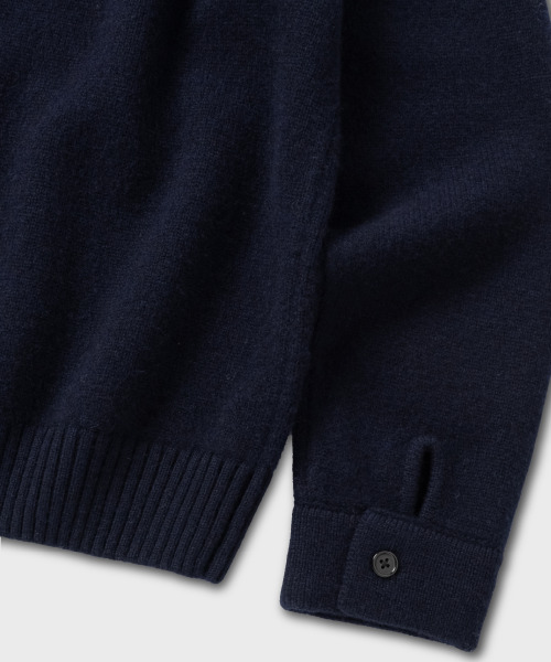 NONBLANK(ノンブランク)の「ニットジャケット_NAVY(ニット/セーター・メンズ・ネイビー・MEDIUM/LARGE/X-LARGE)」の8枚目の写真