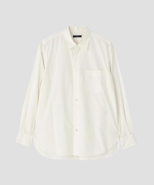YLEVE(イレーヴ)の「YLEVE / COTTON SILK TYPEWRITER SHIRT(シャツ/ブラウス・レディース・イエロー/ホワイト・0/1/2)」の1枚目の写真