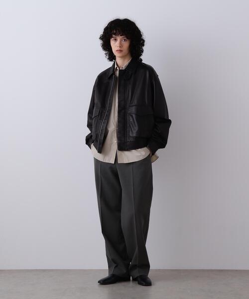 YLEVE(イレーヴ)の「YLEVE / COTTON SILK TYPEWRITER SHIRT(シャツ/ブラウス・レディース・イエロー/ホワイト・0/1/2)」の4枚目の写真