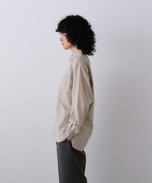 YLEVE(イレーヴ)の「YLEVE / COTTON SILK TYPEWRITER SHIRT(シャツ/ブラウス・レディース・イエロー/ホワイト・0/1/2)」の5枚目の写真