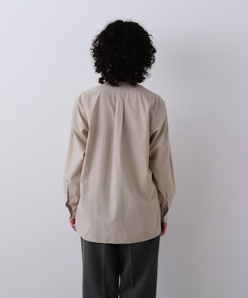 YLEVE(イレーヴ)の「YLEVE / COTTON SILK TYPEWRITER SHIRT(シャツ/ブラウス・レディース・イエロー/ホワイト・0/1/2)」の6枚目の写真