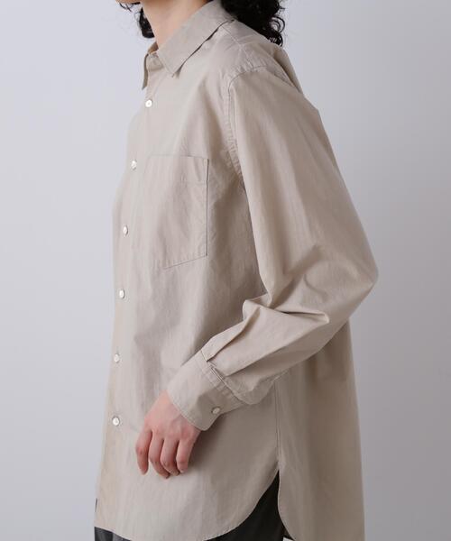 YLEVE(イレーヴ)の「YLEVE / COTTON SILK TYPEWRITER SHIRT(シャツ/ブラウス・レディース・イエロー/ホワイト・0/1/2)」の8枚目の写真