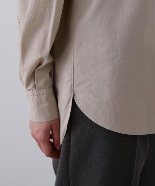YLEVE(イレーヴ)の「YLEVE / COTTON SILK TYPEWRITER SHIRT(シャツ/ブラウス・レディース・イエロー/ホワイト・0/1/2)」の9枚目の写真