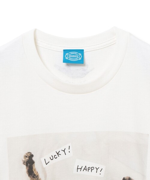 mmts(マミタス)の「【COLLABORATION】清水奈緒 / HAPPY デコ ロングTシャツ 旅行 レイヤード 洗濯可能 主役トップス ライブ 猫(Tシャツ/カットソー・レディース・ホワイト/ブラック・M/XL/L)」の13枚目の写真