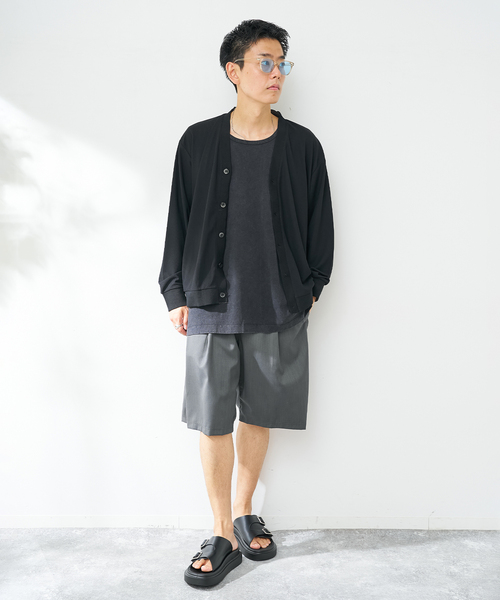 B.C STOCK(ベーセーストック)の「《追加》【ANTS & ELEPHANTS】ヴィンテージ加工 レイヤードタンクトップ(Tシャツ/カットソー・メンズ・ブラック/ブルー系その他/アイボリー・MEDIUM/LARGE)」の4枚目の写真