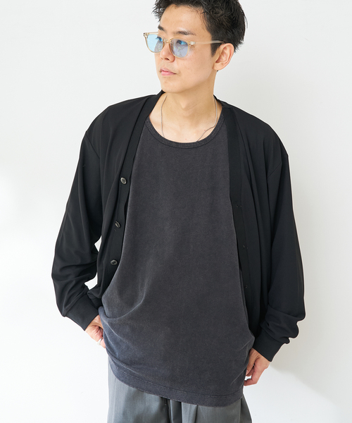 B.C STOCK(ベーセーストック)の「《追加》【ANTS & ELEPHANTS】ヴィンテージ加工 レイヤードタンクトップ(Tシャツ/カットソー・メンズ・ブラック/ブルー系その他/アイボリー・MEDIUM/LARGE)」の6枚目の写真