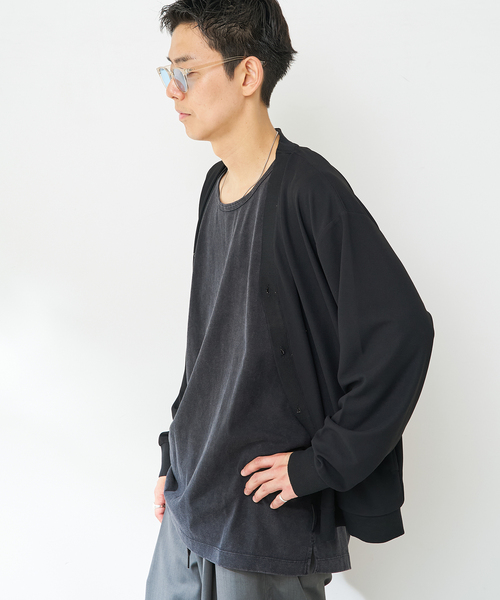 B.C STOCK(ベーセーストック)の「《追加》【ANTS & ELEPHANTS】ヴィンテージ加工 レイヤードタンクトップ(Tシャツ/カットソー・メンズ・ブラック/ブルー系その他/アイボリー・MEDIUM/LARGE)」の7枚目の写真