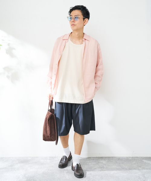 B.C STOCK(ベーセーストック)の「《追加》【ANTS & ELEPHANTS】ヴィンテージ加工 レイヤードタンクトップ(Tシャツ/カットソー・メンズ・ブラック/ブルー系その他/アイボリー・MEDIUM/LARGE)」の12枚目の写真