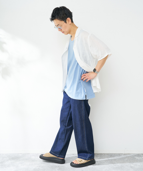 B.C STOCK(ベーセーストック)の「《追加》【ANTS & ELEPHANTS】ヴィンテージ加工 レイヤードタンクトップ(Tシャツ/カットソー・メンズ・ブラック/ブルー系その他/アイボリー・MEDIUM/LARGE)」の18枚目の写真