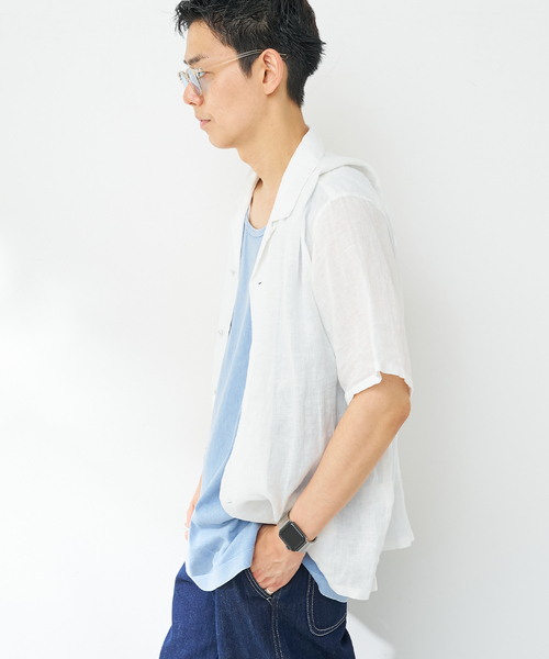 B.C STOCK(ベーセーストック)の「《追加》【ANTS & ELEPHANTS】ヴィンテージ加工 レイヤードタンクトップ(Tシャツ/カットソー・メンズ・ブラック/ブルー系その他/アイボリー・MEDIUM/LARGE)」の20枚目の写真