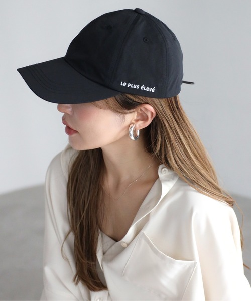 【UVカット/撥水】刺繍ロゴキャップ