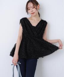 FREE'S MART | ◆<MFM>カットジャガードカシュクールブラウス(シャツ/ブラウス)