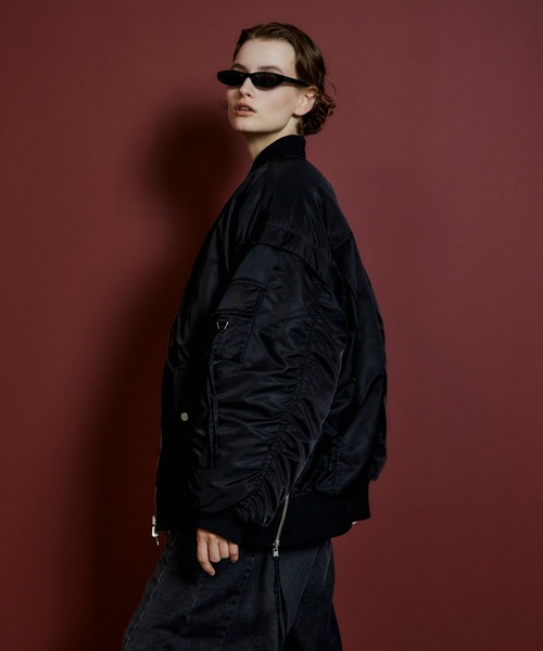 MAISON SPECIAL(メゾンスペシャル)の「【2026Autumn PRE-ORDER】Reversible MA-1/リバーシブルMA-1(MA-1・レディース・ピンク/カーキ/ブラック・FREE)」の13枚目の写真