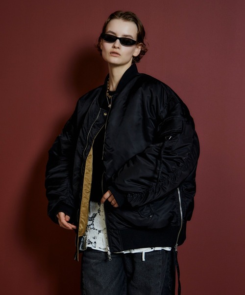 MAISON SPECIAL(メゾンスペシャル)の「【2026Autumn PRE-ORDER】Reversible MA-1/リバーシブルMA-1(MA-1・レディース・ピンク/カーキ/ブラック・FREE)」の14枚目の写真