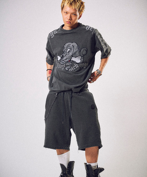 GALFY（ガルフィー）の「『GALFY/ガルフィー』病みに還りしTシャツ【Z】（Tシャツ/カットソー・レディース・ホワイト/ブラック系1・L/XL）」の6枚目の写真