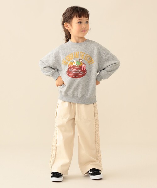 BEAMS mini(ビームスミニ)の「動物キャラクター集合 スウェット 2026FW(90~130cm) 公園 通園 通学 カジュアル(スウェット・キッズ・レッド系その他7/ライトグレー・130/120/110/100/90)」の16枚目の写真