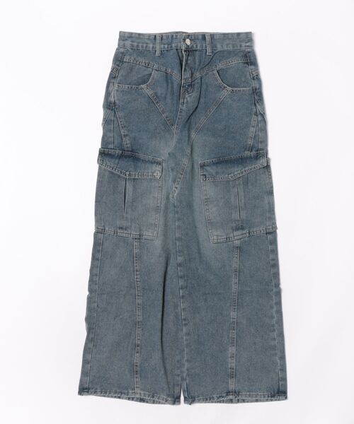REBALANCE(リバランス)の「パッチワークカーゴデニムパンツ(デニムパンツ・レディース・A・X-LARGE/LARGE/MEDIUM)」の7枚目の写真