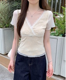 レースカシュクールシアートップス