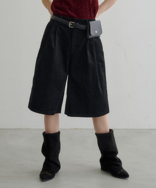 Kastane(カスタネ)の「【7.18(土)12:00発売】ポーチベルト付きコーデュロイバミューダパンツ(その他パンツ・レディース・ブラウン/ブラック・FREE)」の15枚目の写真