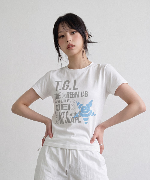 THE GREEN LAB（ザグリーンラボ）の「TGL スパン半袖Tシャツ [ホワイト]（Tシャツ/カットソー・レディース・その他・FREE）」の2枚目の写真