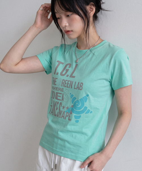THE GREEN LAB（ザグリーンラボ）の「TGL スパン半袖Tシャツ [ホワイト]（Tシャツ/カットソー・レディース・その他・FREE）」の5枚目の写真