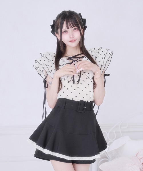 Pal elfy（パルエルフィー）の「シアードットフリルブラウス（シャツ/ブラウス・レディース・オフホワイト・フリー）」の3枚目の写真